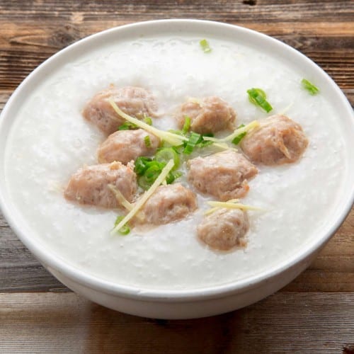 C60 Special Meatball Congee 秘製肉丸粥.