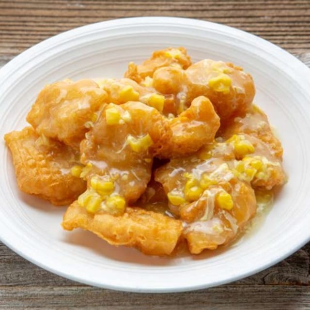 E13 Cod Fillet with Cream Corn Sauce 粟米斑片.
