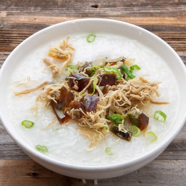 Pork and Preserved Egg Congee.