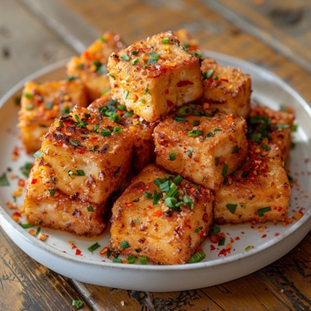 A17 Spicy Salt Deep Fried Tofu 椒鹽豆腐.