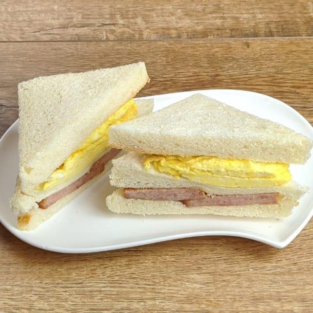 Spam and Egg Sandwich.