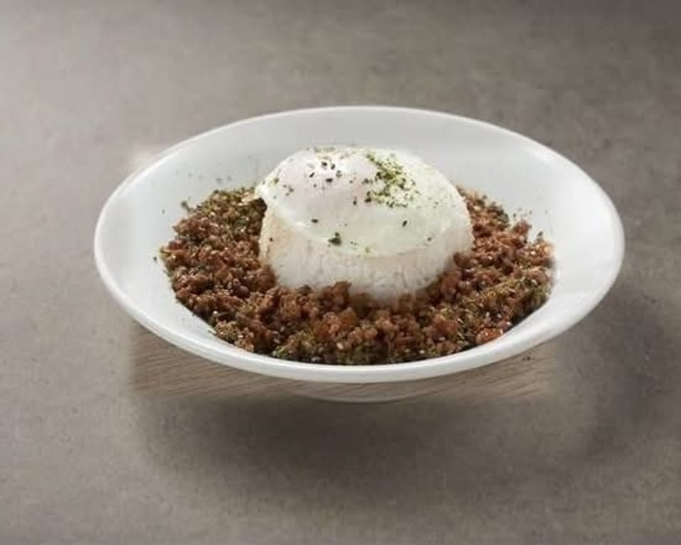 Minced Pork & Egg w/ Rice (Regular/Spicy) 原味/辣味肉碎煎蛋飯.