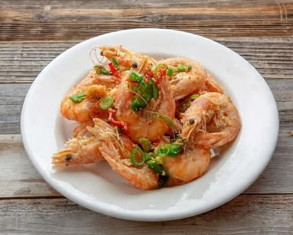 (P) Deep Fried Shrimp with Spicy Salt 酥炸椒鹽蝦.